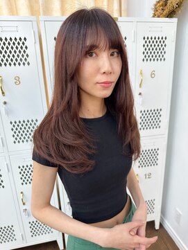 ユラギフロムユイマァル 水島店(YURAGI from YUIMARL) ピンクラベンダー × レイヤーカット