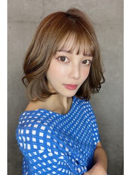 クーエフー(coo et fuu) 10代20代30代40代50代 前髪　ミントアッシュ　マチルダボブ　藤