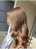 ブリーチ1回ミルクティーベージュ