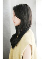 ダブルスタンダードプラスエヌ(W-STANDARD+n)&nbsp;20代30代40代　長くゆるい黒のロング【松山】