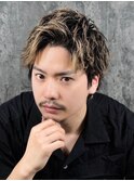 ハイトーンアップバング/大宮/メンズ/スパイキーショート