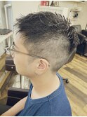 外仕事でもバッチリがっつりカット!