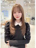 小顔似合わせカットフェミニンロングレイヤー20代30代40代