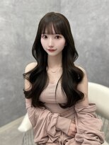 ヴェイナゴヤ(VEYY. nagoya) シースルーぱっつんバング/オリーブグレージュ