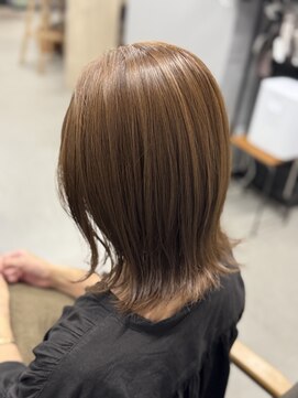 ヘアーリゾート ルアーナ(hair resort LUANA) 髪質改善縮毛矯正　外はねボブ