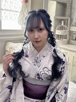 アリエス 大宮駅西口店(Aries)の写真/着付け【袴￥7,200/訪問着,留袖￥7,700/振袖￥8,700】お荷物郵送可能。大宮駅前ヘアセット&メイクサロン