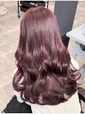 韓国 くびれロング レイヤー ワンホンヘア 小顔前髪