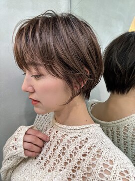 ロンドエニカ 大宮(Lond enika) ミニウルフレイヤーカット顔周りカット前髪カットショート/大宮
