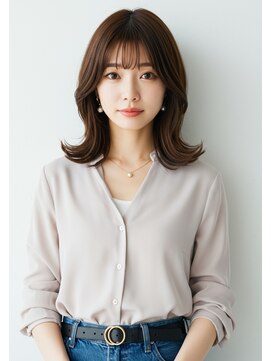 ライフイズ プレジャー 磐田中泉店(Life is… PLEASURE) #磐田 切りっぱなしボブ×顔周りレイヤー