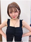 レイヤーボブ くびれボブ 耳かけボブ