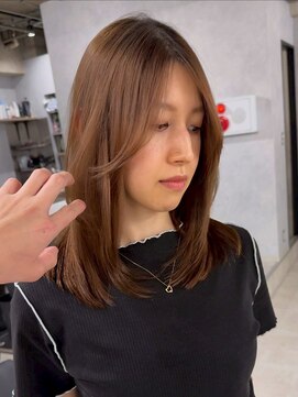 ハーシーバイアポロ 相模大野(HERSHE by apollo) ミディアムヘア/暗めカラー/グランマッシュ/レイヤーカット