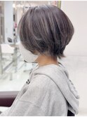 【大人可愛い20代30代40代】ミニ外ハネウルフ×ルーツカラー