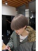 ミルクティーベージュグレージュメンズカット新百合ヶ丘