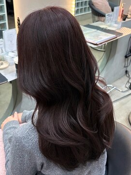 ロンドポレール 北千住(Lond polaire) グレーブラウン/ミディアムレイヤーカット/ダークアッシュ