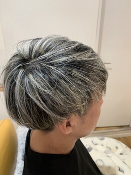 ジェントルマン(GENTLE MAN)の写真/☆裏メニュー☆ シルバーメッシュで周りと差をつけよう！ホワイトメッシュ/シルバーメッシュ/グレイヘア