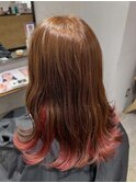 韓国ヘアハッシュカットダブルハイライトカラー【Lapista池袋】