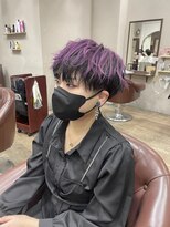 ハピネス 王寺店(Happiness)&nbsp;刈り上げショート アンブレラカラー フェイスレイヤー 奈良王寺