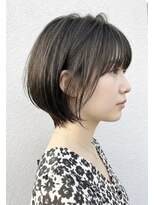 ザ キャンバス ミヤザキツネヒサ(THE CANVAS 宮崎恒久) 大人可愛い 20代 30代 40代 前下がり小顔ショート basi