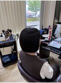 長崎　髪質改善縮毛矯正　パツっとボブ