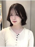 ブリーチなし/髪質改善/ダークブラウン/グレー/ボブ原宿13