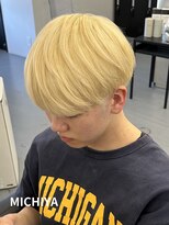 アンドメゾンオム(&Maison. homme) 【王道ハイトーン】抜きっぱなしブロンドマッシュ