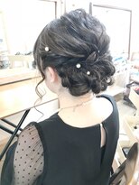 ロカット サロン(Roquat Salon)&nbsp;パールピンシニヨンアレンジ【ヘアアレンジ　立川/立川南口】