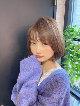 ロンドプランタン 恵比寿(Lond Printemps) 【Lond佐野】大人かわいいナチュラルボブアッシュブラウン