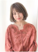 ベージュカラー　透明感カラー