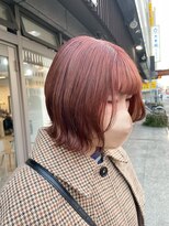 ミニム ヘアー(minim hair) 【minim×岩田】ピンクオレンジ