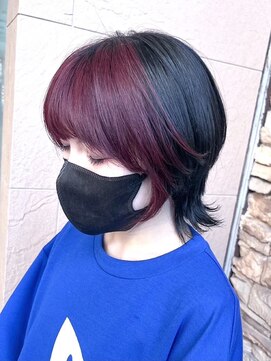 ボイスヘア(voice hair) 存在感のあるお洒落なデザインツートーンカラー
