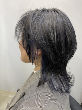 エトラ 渋谷店(etora) ネイビーブルーハイライト