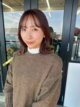 フィルム(FiLMs) マロンブラウン/外はねミディ