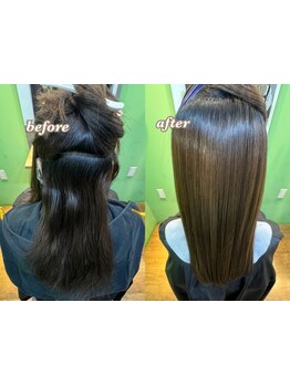 髪質改善！弱酸性の薬剤で、ダメージレス◎ナチュラルな仕上がりで柔らかなストレートが叶う♪