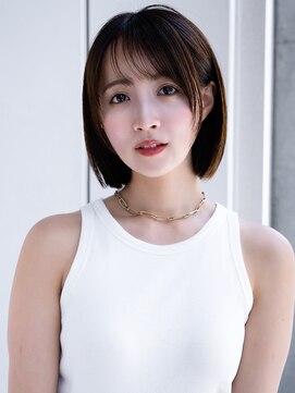 エインアンリー 表参道(AIN.ANLY.) ◯ぱっつん前髪薄めバング長めバング切りっぱなしボブミニボブ