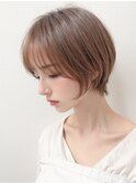 黒髪/ボブルフ/ネビージュ/小顔/ワンレン/水戸/髪質改善/前髪