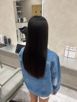 キング(K!ng)&nbsp;縮毛矯正髪質改善ハイライトレイヤーカット楠葉美容室エクステ