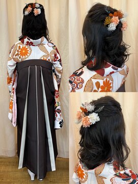 ヘアーメイク ツインズ(Hair Make TWINS) ハーフアップ+袴