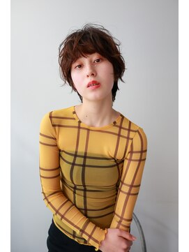 トレンチ(TRENCH) パーマ ショートヘア 髪質改善 ブラウン