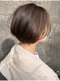 大人可愛いナチュラルショートボブ