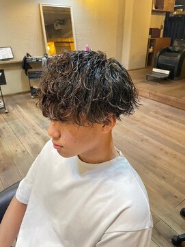 シリー 浦添店(SILLY) 沖縄メンズ波巻きパーマ