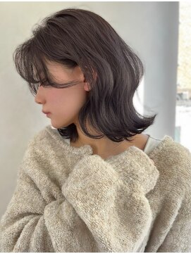 スターズレイ 本川越(STARS ray) 外ハネボブ 韓国風くびれ巻き 顔周りカット グレージュ 美髪