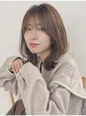 ブリーチなし秋色カラーオリーブカラーミディアムレイヤー