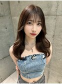 レイヤーカット小顔に見せるヘア/韓国ヘア/髪質改善/福岡/博多