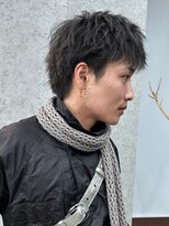 フィフス 栄(fifth)&nbsp;ラフな質感のフェザーパーマ×スパイキーショートスタイル