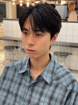 アンサー 渋谷(ANSWER)&nbsp;フェザーパーマ毛流れセンターパートシースルー韓流大人ヘア