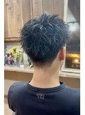 テーパーフェードスパイキーショート
