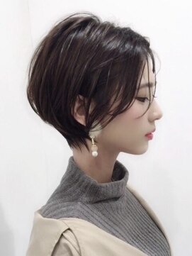 ビューブルー 亀戸錦糸町(VIEW BLUE) 【ショートボブ】黒髪カタログ/オリーブグレー/小顔に見せるヘア