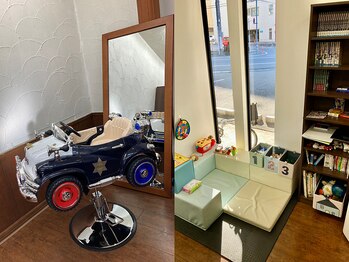 バーバーズ サーティーン(BARBER’S 13)の写真/【キッズスペース/親子割引あり☆】お子様連れ大歓迎！お子様連れでも周りを気にせずゆっくり寛げます◎