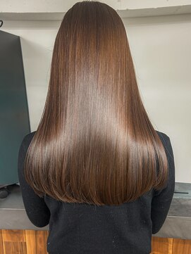 ロング　髪質改善／白髪改善／白髪ぼかし／脱白髪染め