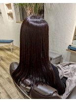 ももいろかぶとむし&nbsp;髪が柔らかく仕上がる縮毛矯正【ロング】